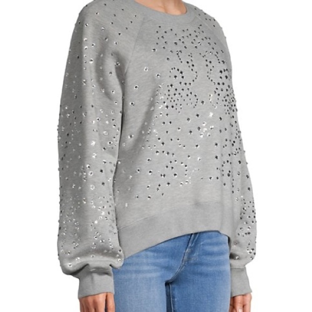 Cynthia Rowley jewel rhinestone sweatshirt